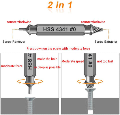 Gifts for Men,Damaged Screw Extractor Set-Christmas Stocking Stuffers for Men Adults Him,Mens Gifts for Dad,Husband,Stripped Screws Nuts & Bolts Drill Bit Tools for Easy Removal of Rusty Broken Screw
