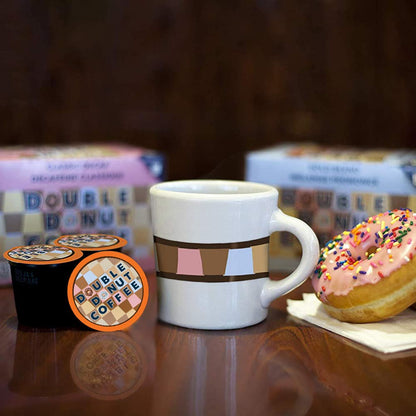 Double Donut Coffee Decaf Flavored Coffee Single Serve Cups For Keurig K Cup Brewer Variety Pack Sampler, 40 Count (SYNCHKG115120)