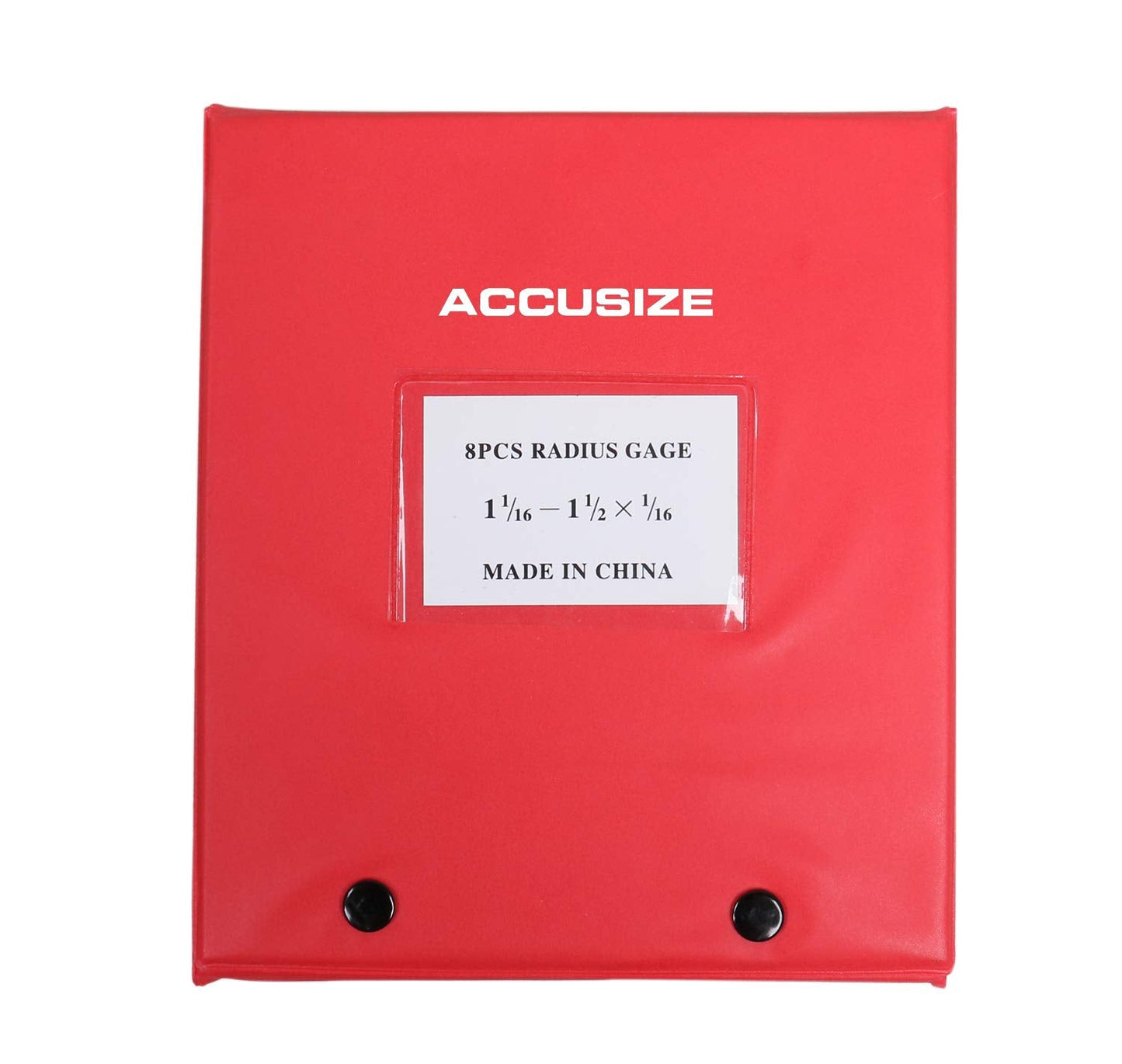 Accusize Industrial Tools 8 Pc Radius Gauge Set 1-1/16'' to 1-1/2'' Gauges without Holder, 3602-5023