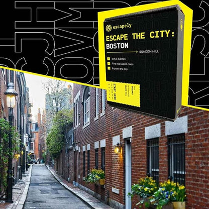 Boston Outdoor Escape Room | Beacon Hill Scavenger Hunt | Gifts for Adults &amp Families | 1-6 Players 2-3 Hours 1.5 Miles Walking Distance