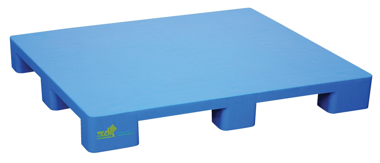 Vestil PLPS-4840-9L High Density Polyethylene Hygienic Rackable Pallet/Skid 39 In. x 46-7/8 In. x 5-1/2 In. 8,800 Lb. Floor Capacity Blue