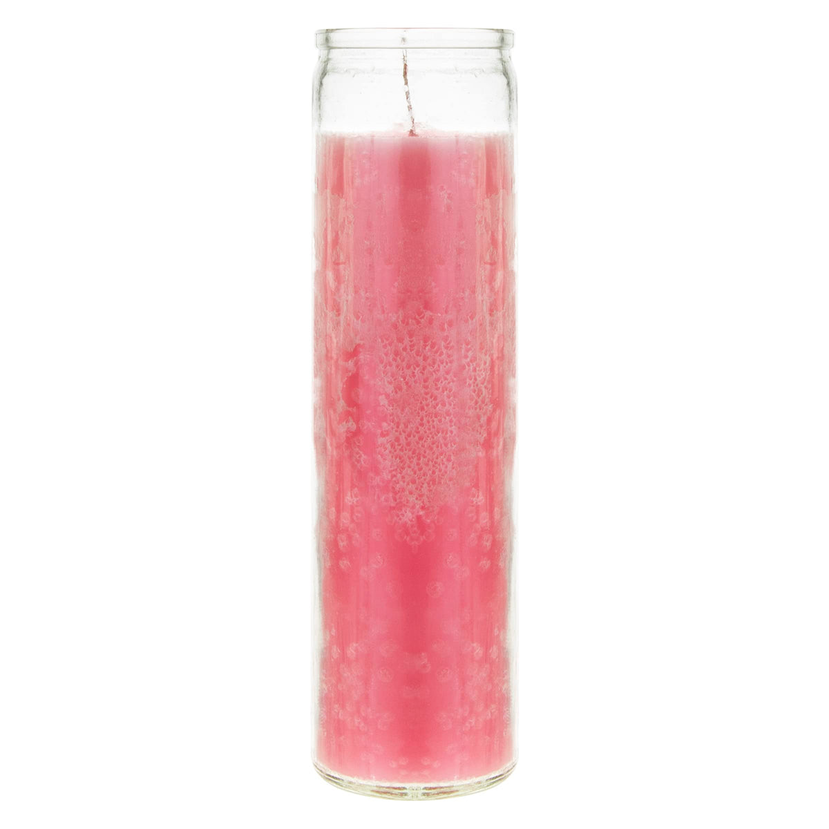 Mega Candles 3 pcs Unscented Pink 7 Day Glass Container Devotional Prayer Candles, Premium Wax Candle 2 Inch x 8 Inch, Sanctuary, Vigils, Prayers, Blessings, Religious, Memorials, Remembrance
