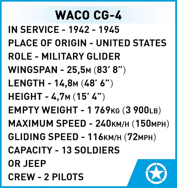 COBI Historical Collection WWII WACO CG-4