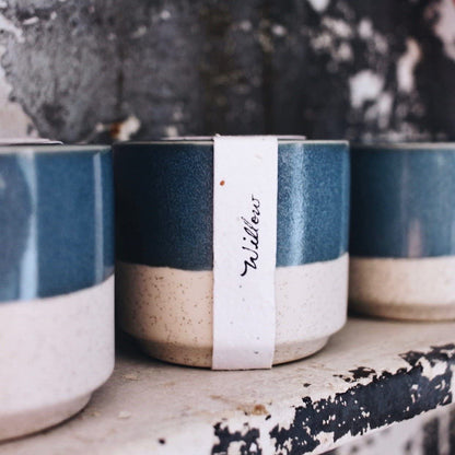 Hyggelight - The Growing Candle, Rosemary & Sage Scent, 8.5oz Ceramic Pot, Single Wick Aromatherapy Candles, 100% Soy for Women and Men, Willow