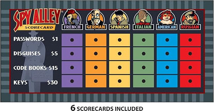 Spy Alley - Mensa Award-Winning Strategy Game - Social Deduction &amp Bluffing Board Game - Family Game Night Fun - Ages 8+ for 2-6 Players