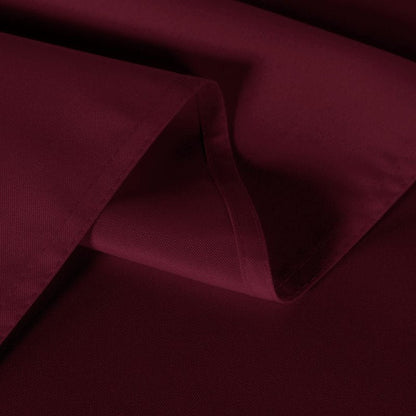 sancua 2 Pack Round Tablecloth 60 Inch Burgundy, Stain and Wrinkle Resistant Table Cloth - Washable Polyester Table Cover for Dining Tables, Buffet Parties and Camping