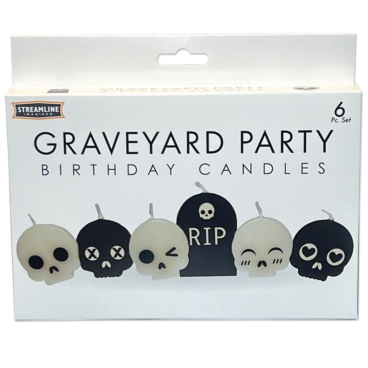 Streamline Imagined Decorative Birthday Candles - Graveyard Party (6 Candle Pack)