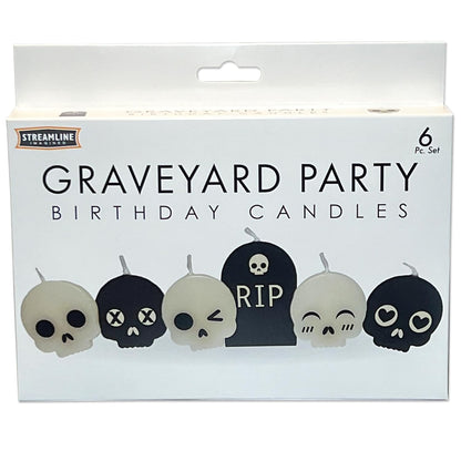 Streamline Imagined Decorative Birthday Candles - Graveyard Party (6 Candle Pack)
