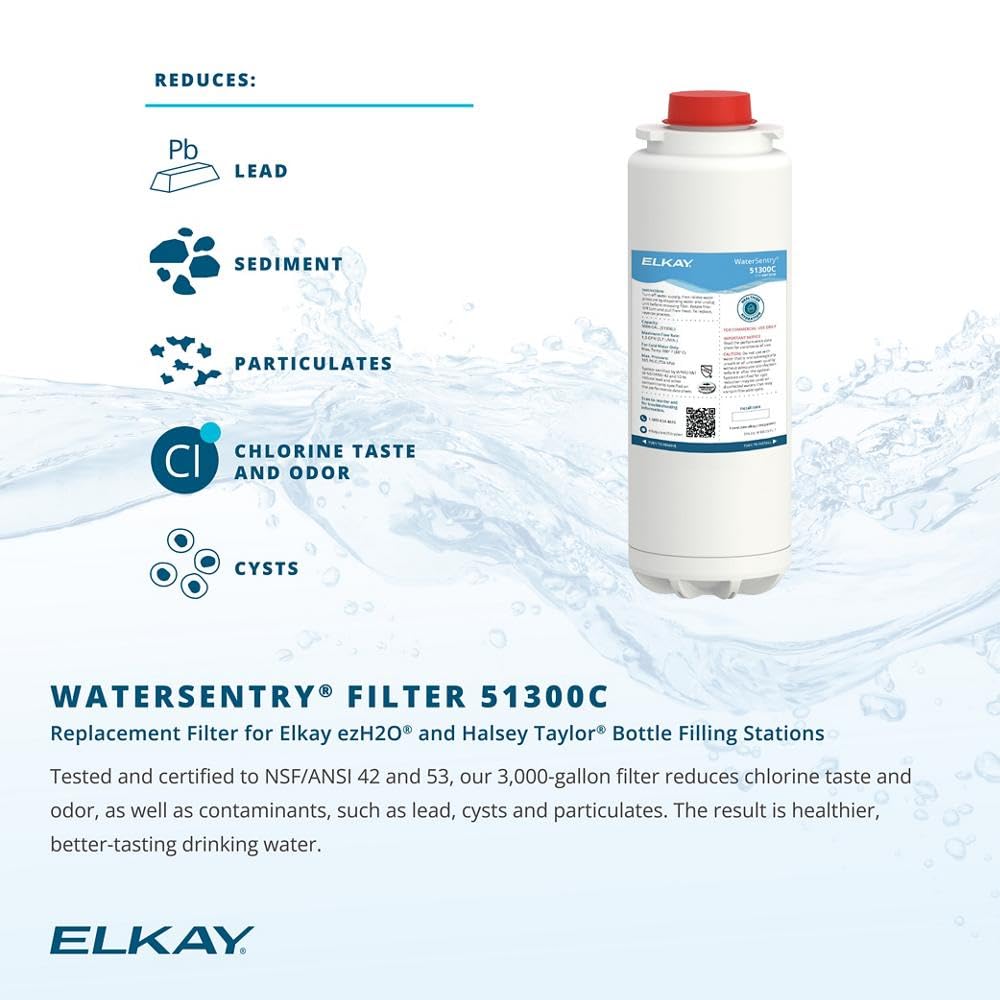 Elkay LZS8WSVRLK Filtered Fountain & EZH2O Bottle Filling Station, Lt. Gray Gran
