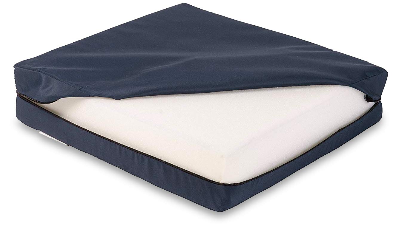 DMI Seat and Chair Cushion for Office Chairs, Wheelchairs, Scooters, Kitchen Chairs or Car Seats, FSA HSA Eligible, for Support and Height while Reducing Stress on Back, Tailbone or Sciatica