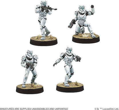 Asmodee Star Wars: Legion Republic Clone Commandos - Elite Galactic Republic Unit Tabletop Miniatures Game Strategy Game for Kids and Adults Ages 14+ 2 Players 90 Min Playtime