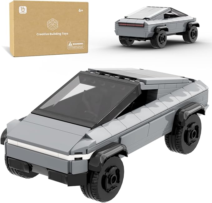 Cyber Themed Off-Road Truck Toy Building Kit Futuristic Armored Pickup Model Sci-Fi Brick Set for Collectors &amp Kids 6+