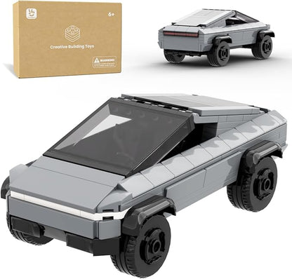 Cyber Themed Off-Road Truck Toy Building Kit Futuristic Armored Pickup Model Sci-Fi Brick Set for Collectors &amp Kids 6+