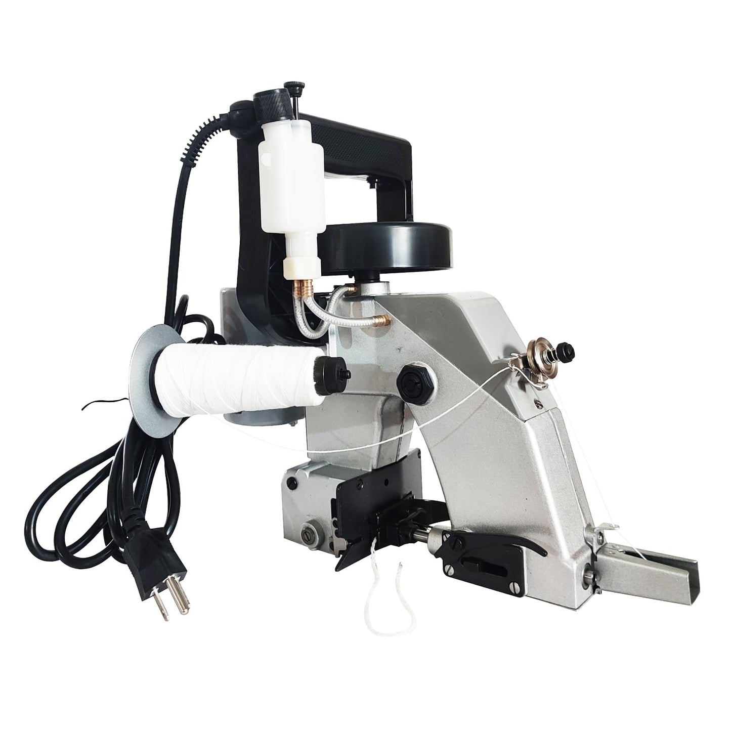 INTBUYING Portable Bag Sack Sewing Stitching Machine, Manual Electric Bag Closer, Industrial Bag Closing Machine Woven Bag Closer Stitcher Sewing Tool 110V for Bag Sealing