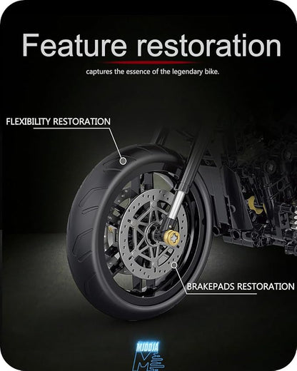 1:8 Motorcycle Building Set for Adults Building Blocks for Adults Collectible Toy for 14 15 16+ Years Old Boys Teenage Boys Gifts on Birthday(579PCS)