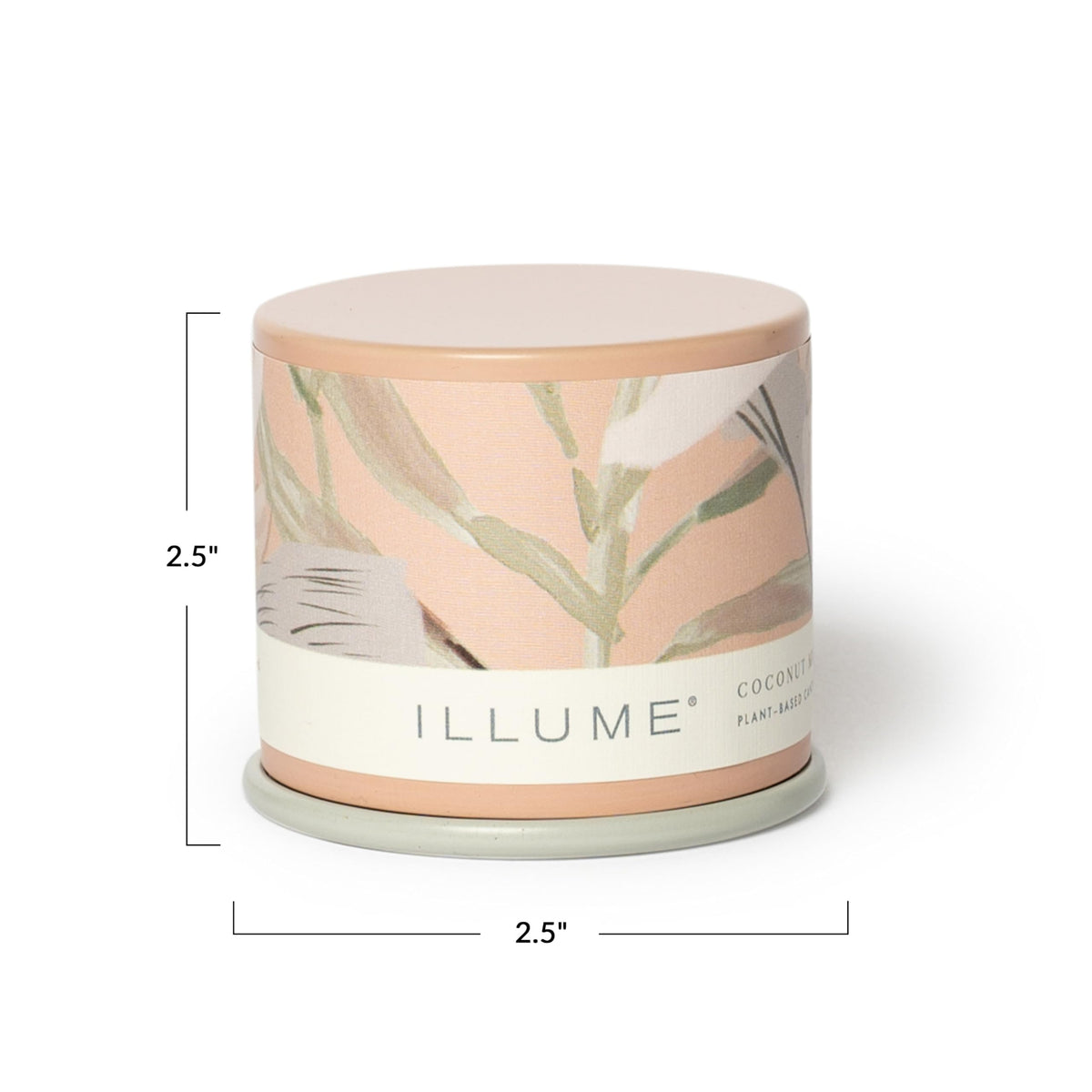 Illume Beautifully Done Essentials Coconut Milk Mango Demi Vanity Tin Scented Candle