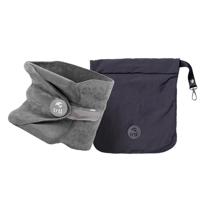 trtl Pillow - Scientifically Proven Super Soft Neck Support Travel Pillow - Machine Washable - Grey