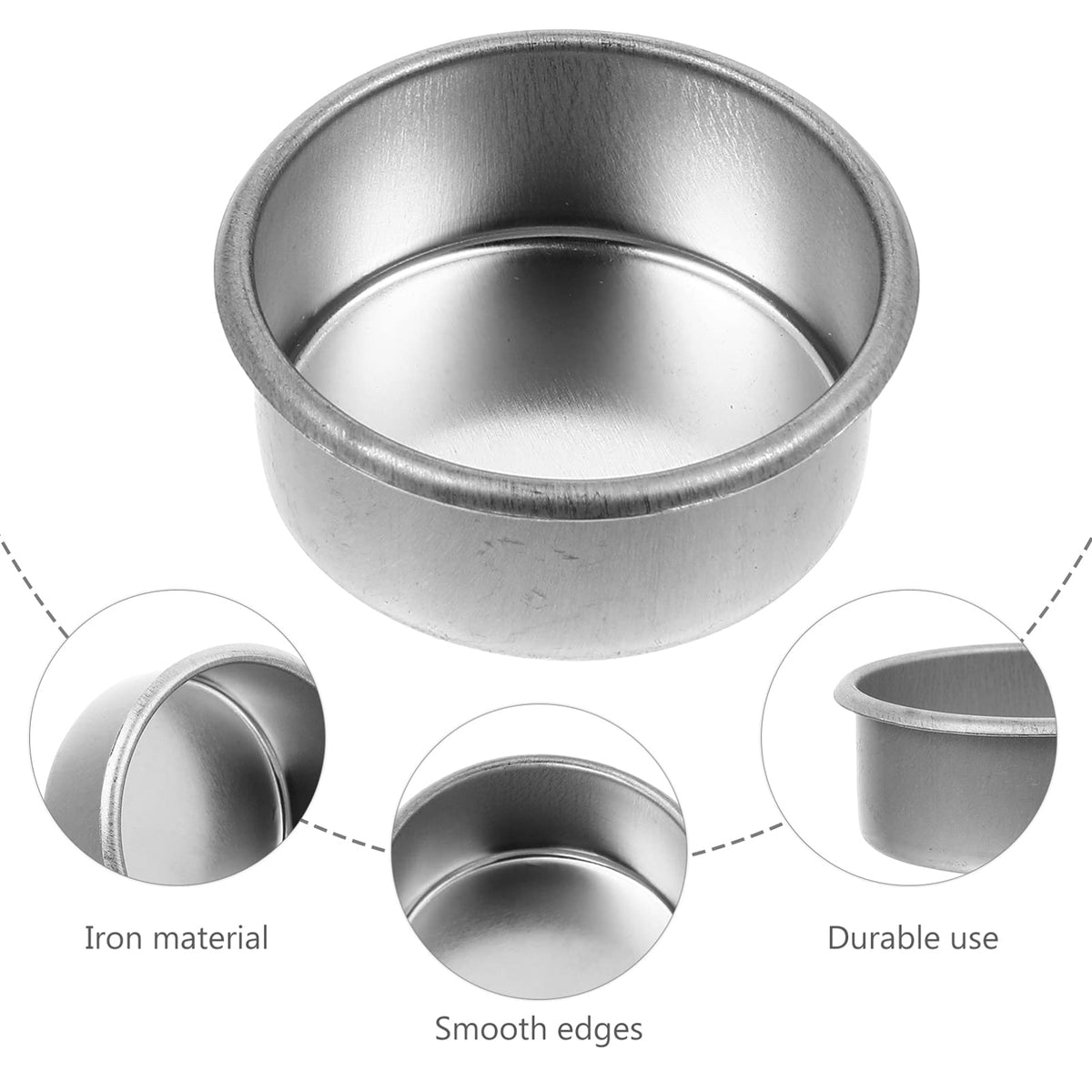 Uonlytech 20Pcs Tea Light Tins Cups Metal Tea Light Case Containers Empty Scented Candle Cup DIY Tealight Candle Holders for Christmas Wedding Table Decoration (Pack of 2)
