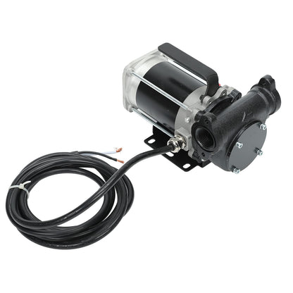 BLACKHORSE-RACING 12V DC Gasoline Fuel Transfer Pump, 15 GPM / 57 LPM Self-Priming Rotary Vane Motor Fuel Pump, Thermal Protected, for Gasoline Diesel Kerosene Mineral Spirits