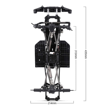 SHUAIGUO 313mm Wheelbase Chassis Frame for 1/10 AXIAL SCX10 II 90046 90047 RC Crawler Climbing Car DIY