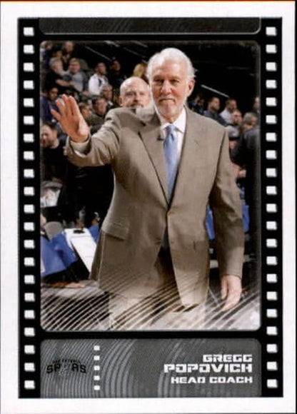 2019-20 Panini Stickers Basketball #474 Gregg Popovich Head Coach San Antonio Spurs NBA Basketball Mini Sticker Trading Card (Small &amp Peelable)