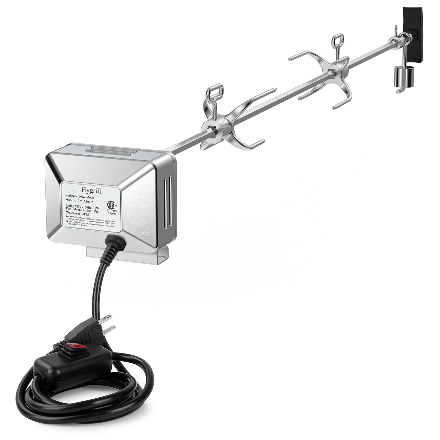 Stanbroil Hygrill Rotisserie Kit for All Hygrill 5-Burner Built-in Gas Grills, Grill Rotisseries with Motor, Spit Rod, 2 x 4-Prong Forks, Complete Holders, and Fixing Screws