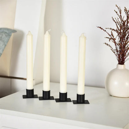 Candlestick Holders European Iron Candlestick Restaurant Candle Base Retro Metal Candlestick Holder Candle Cup Candle Holders (Color : A1)