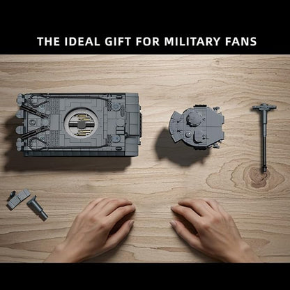 39062 Tiger Tank NO.1322 Building Block Set 1622 Pieces Military 1:28 Scale Tank Model Toys Ideal Gift for Room Decoration or Collection