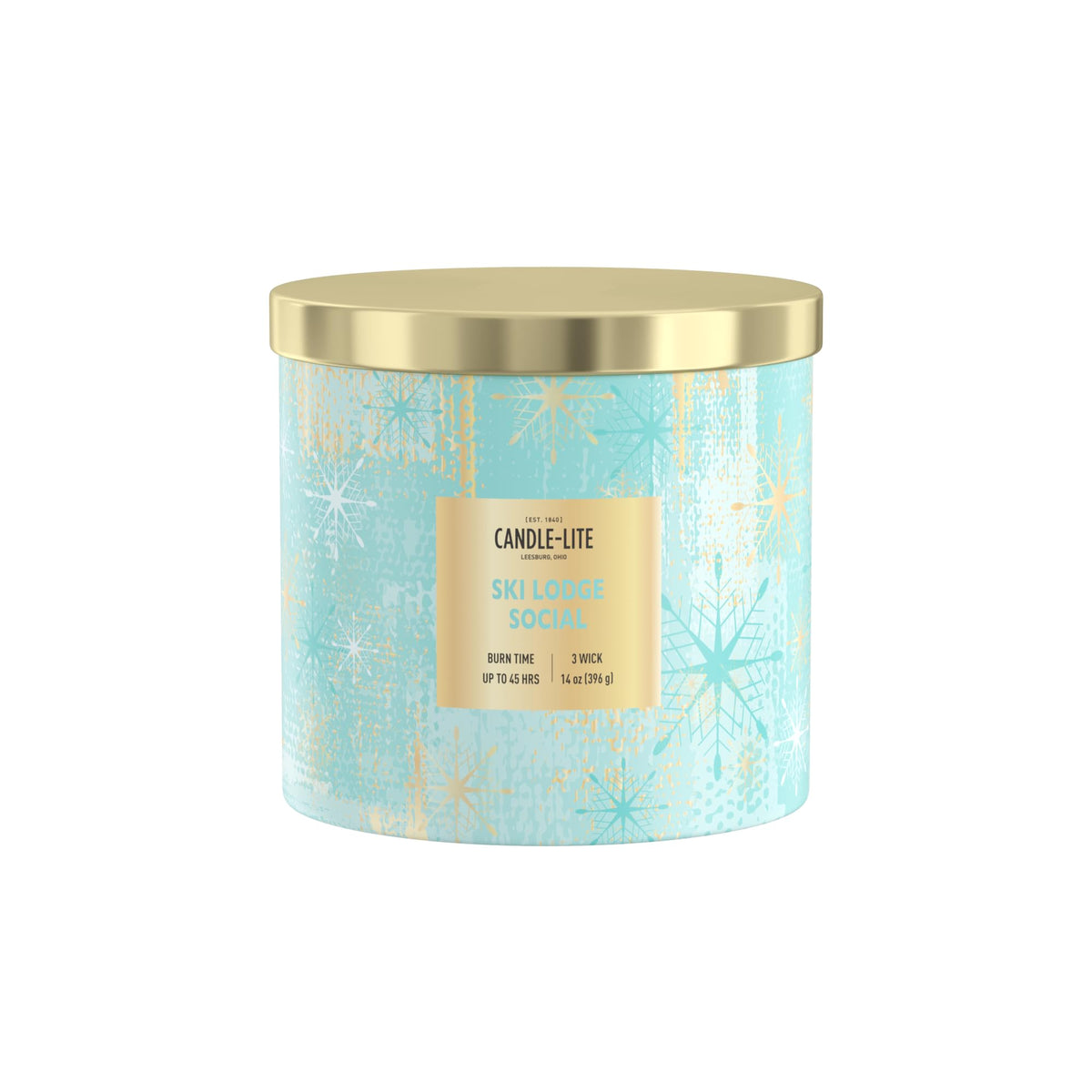 Candle-lite Holiday Scented Candles, Apple Blossom with Lavender, 14 oz 3-Wick Jar Candle, Proudly Poured in the USA, Christmas Home Decor Candle, 45 Hours of Burn Time, Holiday Gift for Men and Women