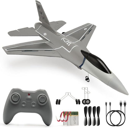 jaming RC Plane 3 Channel Remote Control Airplane for AdultsF16 RC Fighter with 6-Axis Gyro2.4GHz Controlled Hobby Glider Jet Aircraft for BeginnersAdults &amp Kids Gift