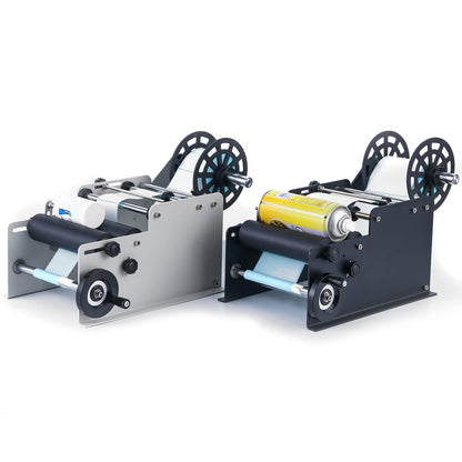 Sumeve Manual Round Labeling Machine, Bottle Label Applicator for Round Bottles(White)