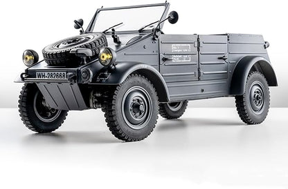 BEEZRC RocHobby 1/12 RC Crawler Kubelwagen Type 82 RC Car for Adults 4WD Off-Road Remote Control Truck Hobby RC Crawler with LED Lights 8Km/h High Performance