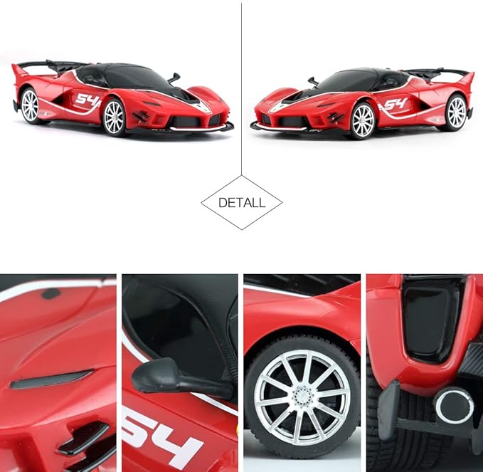 RASTAR Ferrari Toy Car 1/24 Ferrari FXX K EVO Remote Control Car for Kid Boys Adults - RED