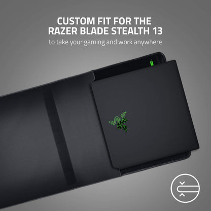 Razer 13" Neoprene Laptop Sleeve: Scratch & Water-Resistant - Padded Interior Lining - Snag-Free Velcro - Flip-Out Mouse Mat - Classic Black