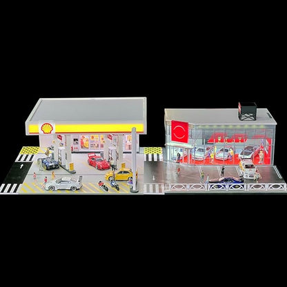 1/64 Scale Mini Building Scene Model (Cars Figures Not Included)