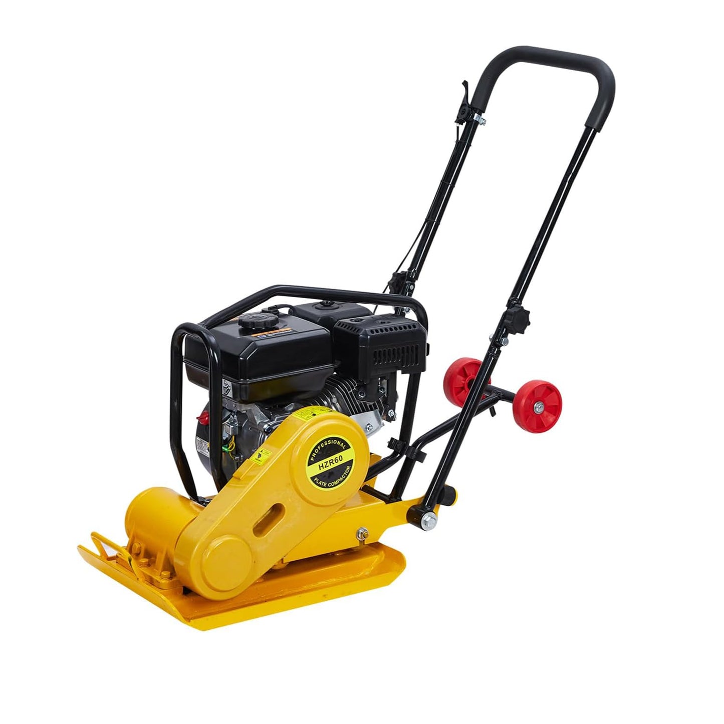 22.1X15.9" Plate Compactor, 7HP 212CC Engine, 5600 VPM, 4200Lbs Force Vibratory Compaction for Landscaping, Professional Ground Compactors for Soil Gravel Asphalt Compaction