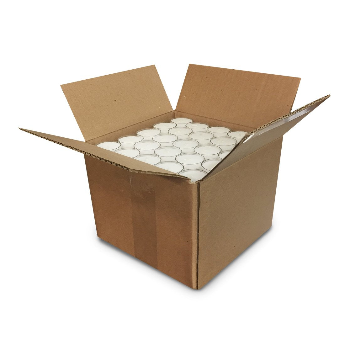 Bulk Tealights 250-Count Unscented Tealight Candles in Clear Cups