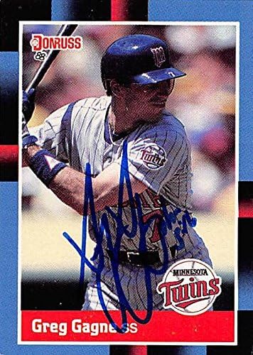 Sports Memorabilia Autograph Warehouse 245369 Greg Gagne Autographed Baseball Card - Minnesota Twins 1988 Donruss - No. 441