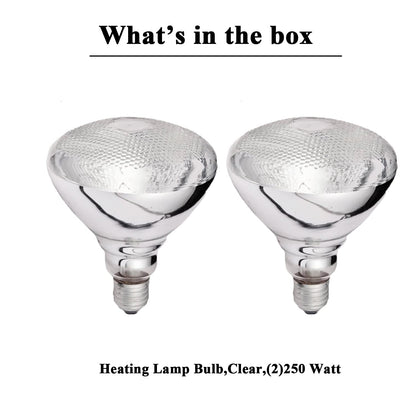 GAINTOO Dual Bulb Food Heat Lamp Restaurant Food Warmer Light Portable Heating Lamps Silver (Dual Head)