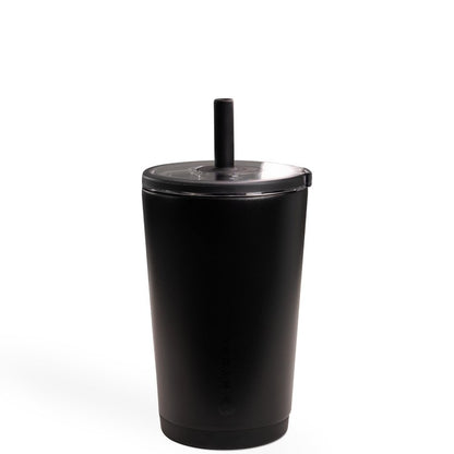 HydroJug Everyday Tumbler 14 oz – Ceramic-Lined Insulated Tumbler with Straw and Soft-Touch Lid, Cup Holder Friendly, Double-Wall Vacuum Insulation, Reusable Travel Cup – Cascade