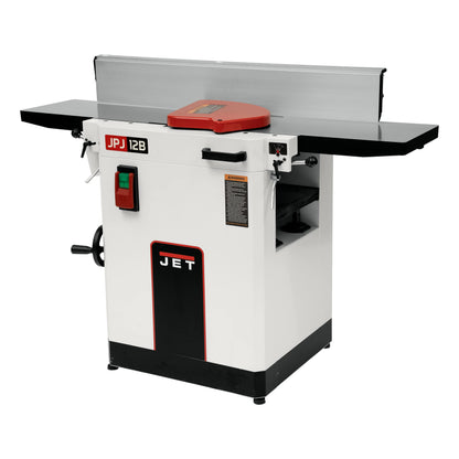 Jet 12-Inch Planer/Jointer, Helical Cutterhead, 3 HP, 230V 1Ph (JPJ-12BHH)