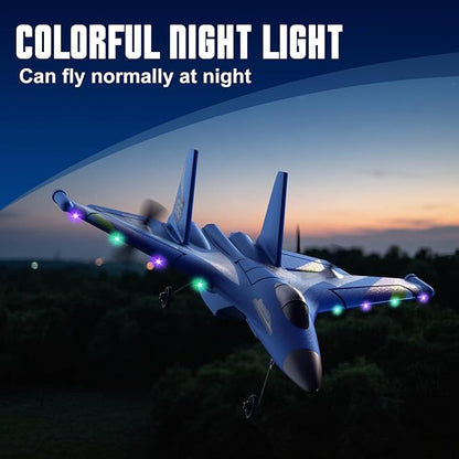 4DRC Foam RC Plane for Kids Adults Remote Control Airplane RC Jet Helicopter Drone Plane for Kids Adults Beginner Easy to Fly RC Fighter Remote Control Aircraft with Automatic Balance Gyro