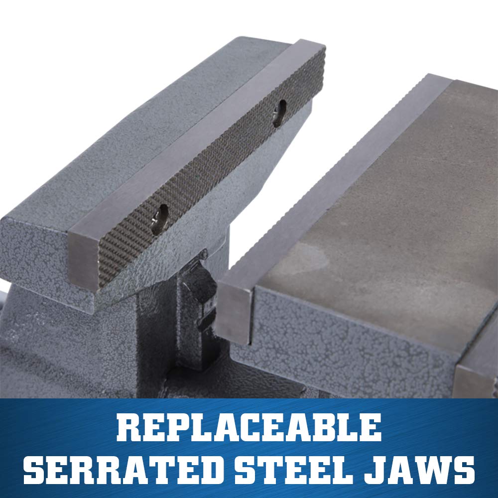 Wilton Reversible Bench Vise, 6-1/2" Jaw Width, 7-1/4" & 12-3/4" Jaw Opening, 4" Throat (Model 4650R)