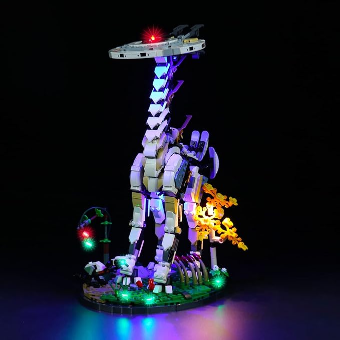 Upgraded Light Kit Compatible with Lego Horizon Forbidden West: Tallneck Building Set Lights Decoration Compatible with Lego 76989 (Model Not Included)