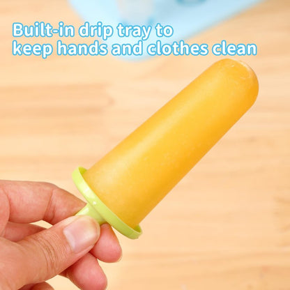 Popsicle Molds 3 Sets Ice Pop Molds Ice Pop Maker with Funnel and Brush, 3 Colors, Reusable Easy Release Ice Pop Maker, Popsicle Mould Frozen Ice Popsicle Maker