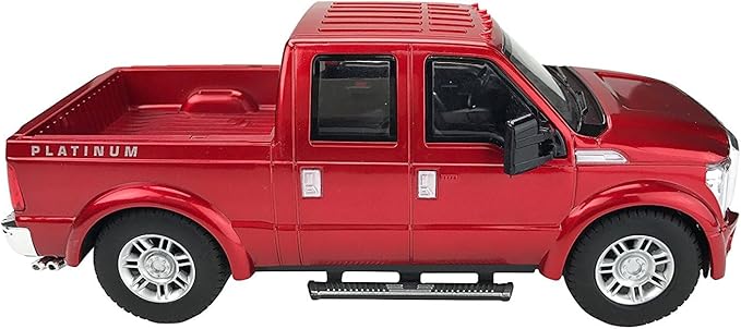 Liberty Imports RC F-350 Super Duty Toy Pickup Truck Officially Licensed Full Function R/C Radio Remote Control Car Genuine 1:28 Scale Vehicle (Red)