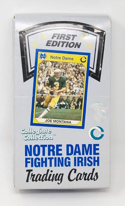 1990 Notre Dame Fighting Irish 1st Edition Trading Cards in Store Display Box - 36 Count Packs (288 Total Cards)