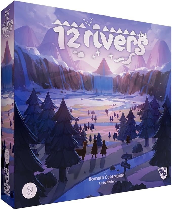 12 Rivers by Good Games Publishin | Tactical Resource Management Worker Placement &amp Area Control Game for Families and Gamers | 1–4 Players | Ages 10+ | 2 to 4 Players