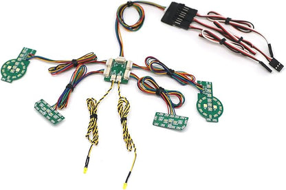 Front Rear Linkage Lighting System LED Light Group RC Parts for TRAXXAS TRX4 Bronco 1/10 RC Crawler Car