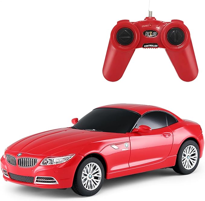 RASTAR 39700 1/24 BMW Z4 RC Car - Ideal Gifts for Play &amp Display - Officially Licensed Toy Car Model with Remote Controller for Kids Teens &amp Adults - Red